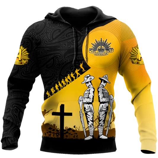 Premium Unisex Hoodie Remember Anzac Day ML