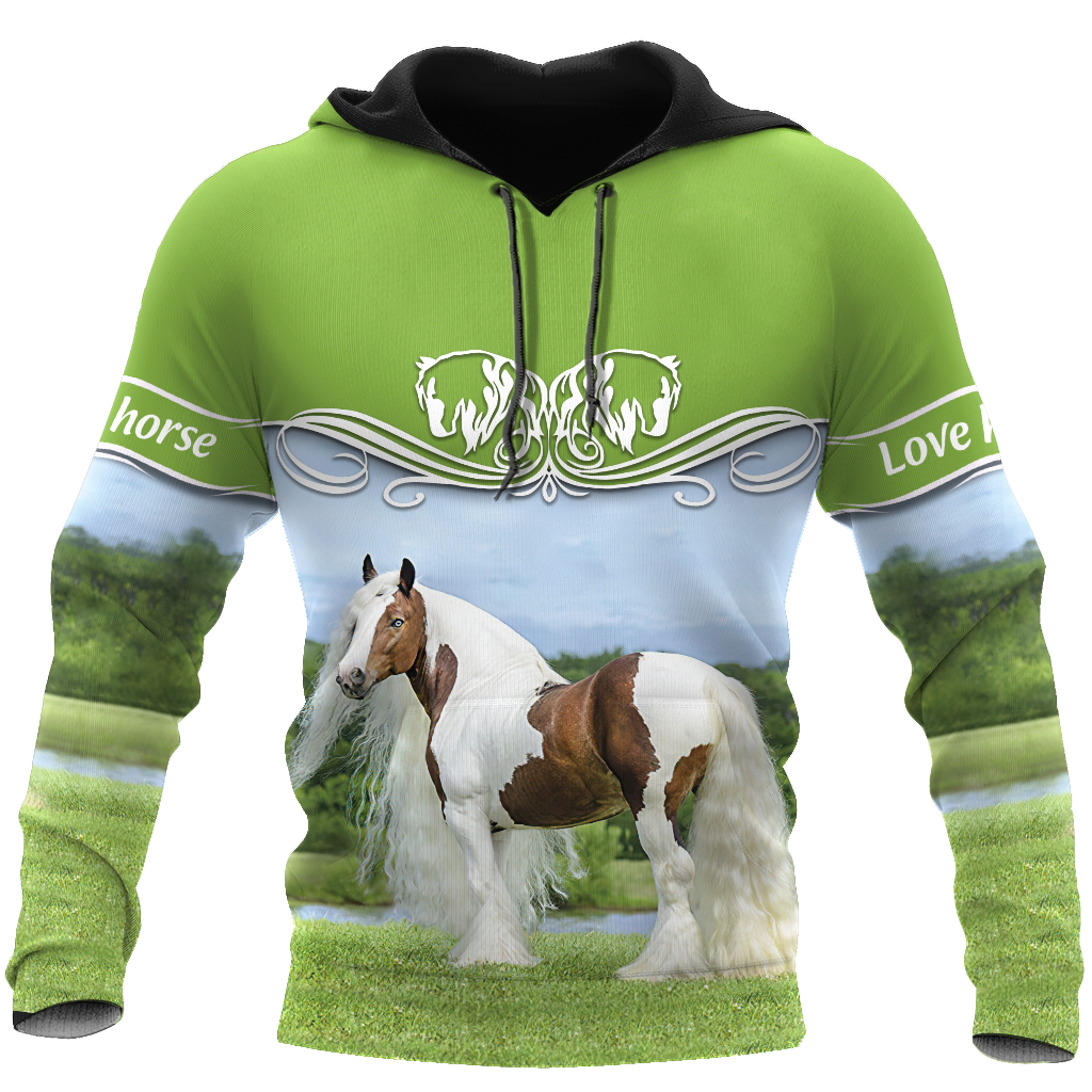 Premium Love Horse 3D All Over Printed Unisex Shirts