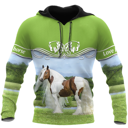 Premium Love Horse 3D All Over Printed Unisex Shirts