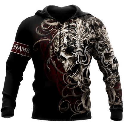 Customize Name Tattoo Skull Hoodie For Men And Women NTN06032104