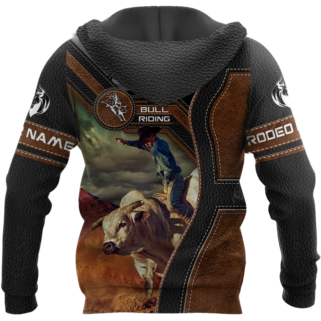 Personalized Name Bull Riding 3D All Over Printed Unisex Shirts Cowboy Ver 2