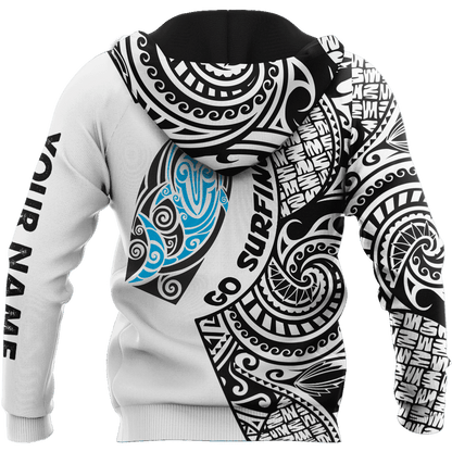 Amazing Polynesian Go Surfing Personalized Unisex Deluxe Hoodie ML