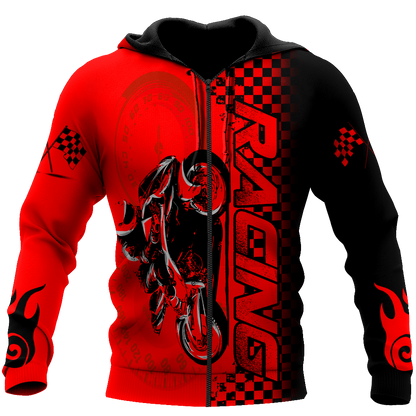 Motorcycle Racing 3D All Over Printed Unisex Shirts Let's Go Racing