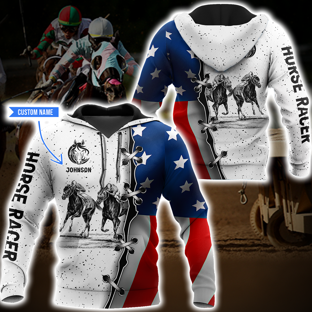 Horse Racing 3D All Over Printed Shirts For Men And Women TN