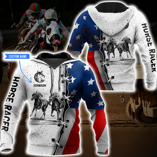 Horse Racing 3D All Over Printed Shirts For Men And Women TN