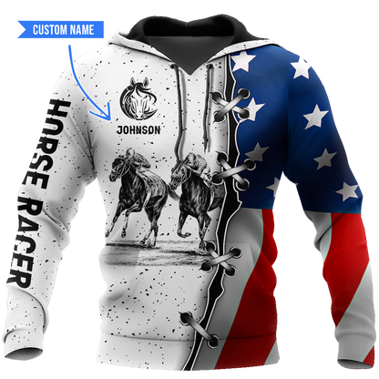 Horse Racing 3D All Over Printed Shirts For Men And Women TN