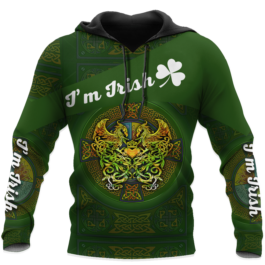 I'm Irish Celtic Phoenix Saint Patrick's Day 3D All Over Printed Shirts For Men And Women TN