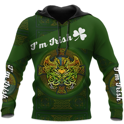 I'm Irish Celtic Phoenix Saint Patrick's Day 3D All Over Printed Shirts For Men And Women TN