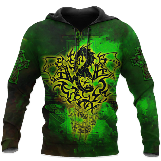 Celtic Dragon Saint Patrick's Day 3D All Over Printed Shirts For Men And Women TN