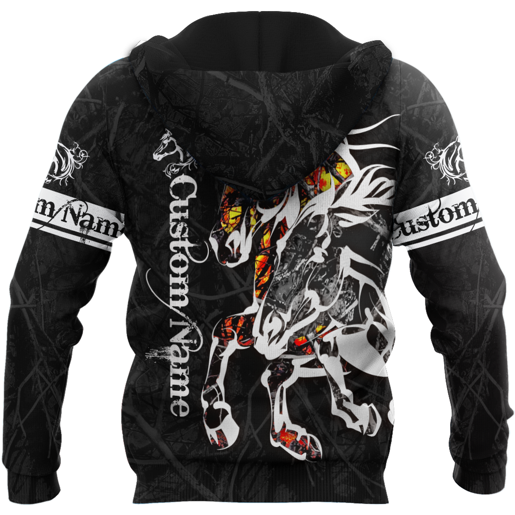 Customize Name Horse 3D All Over Printed Shirts For Men and Women