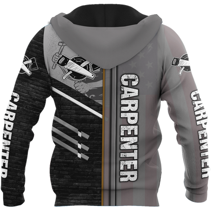 Personalized Name Carpenter 3D All Over Printed Unisex Shirts Metal Pattern Ver 3
