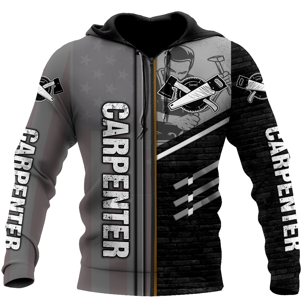 Personalized Name Carpenter 3D All Over Printed Unisex Shirts Metal Pattern Ver 3