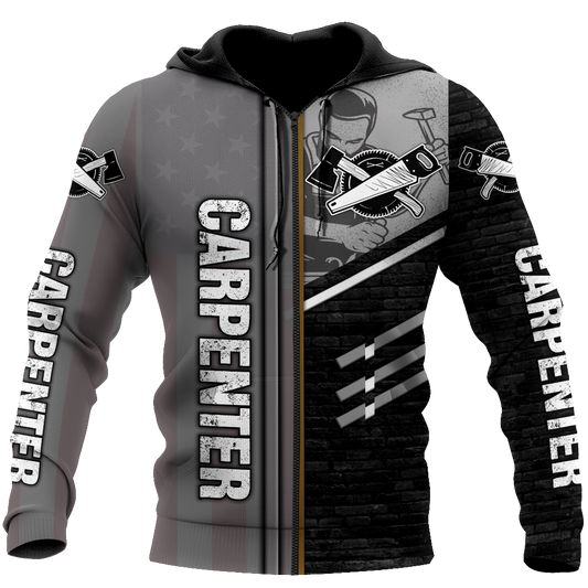 Personalized Name Carpenter 3D All Over Printed Unisex Shirts Metal Pattern Ver 3