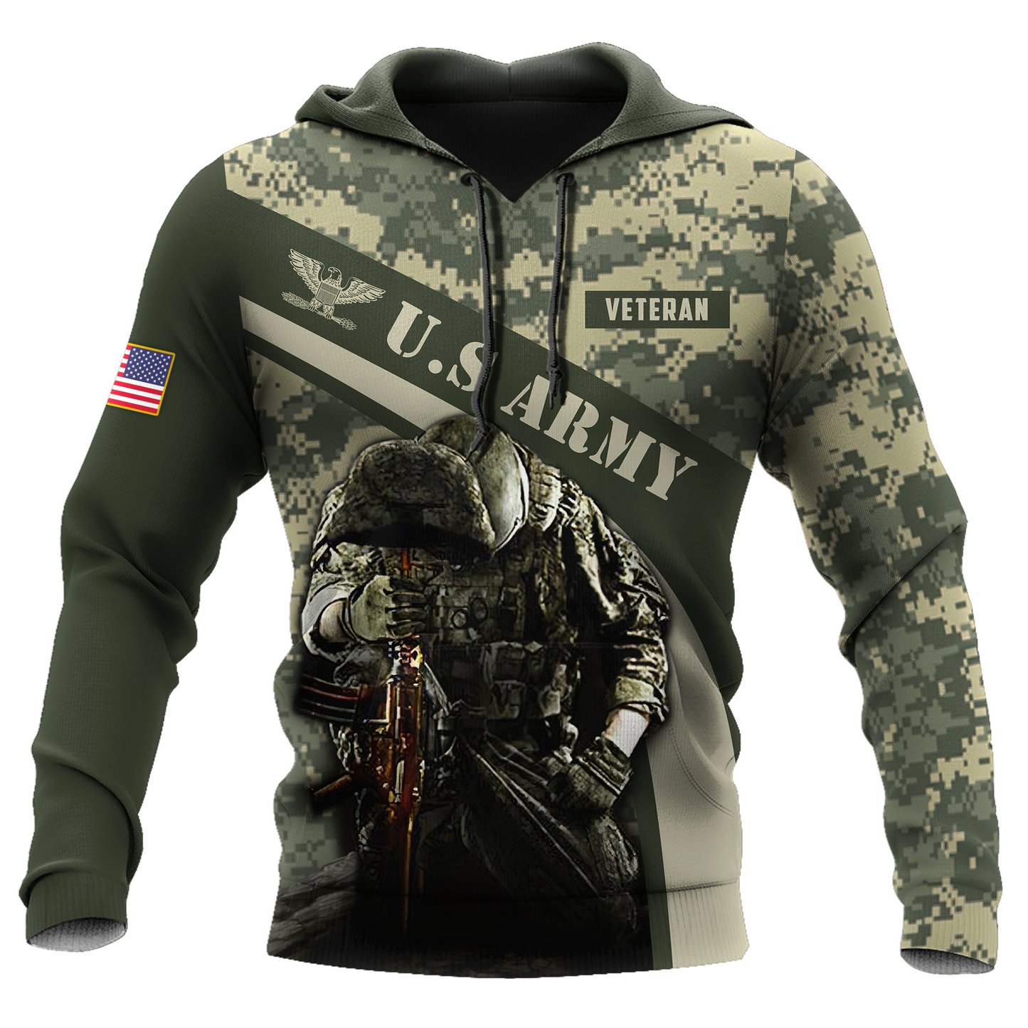 US Army Veteran 3D All Over Printed Shirts