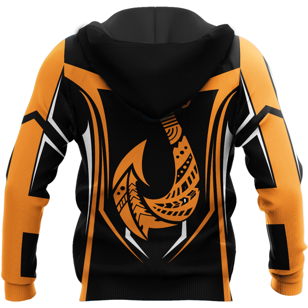 Fishing maori stainless steel fishing hook orange 3d print shirts