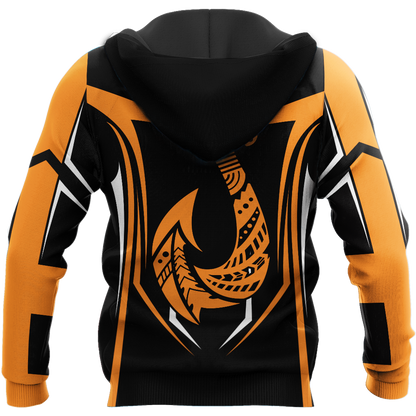 Fishing maori stainless steel fishing hook orange 3d print shirts