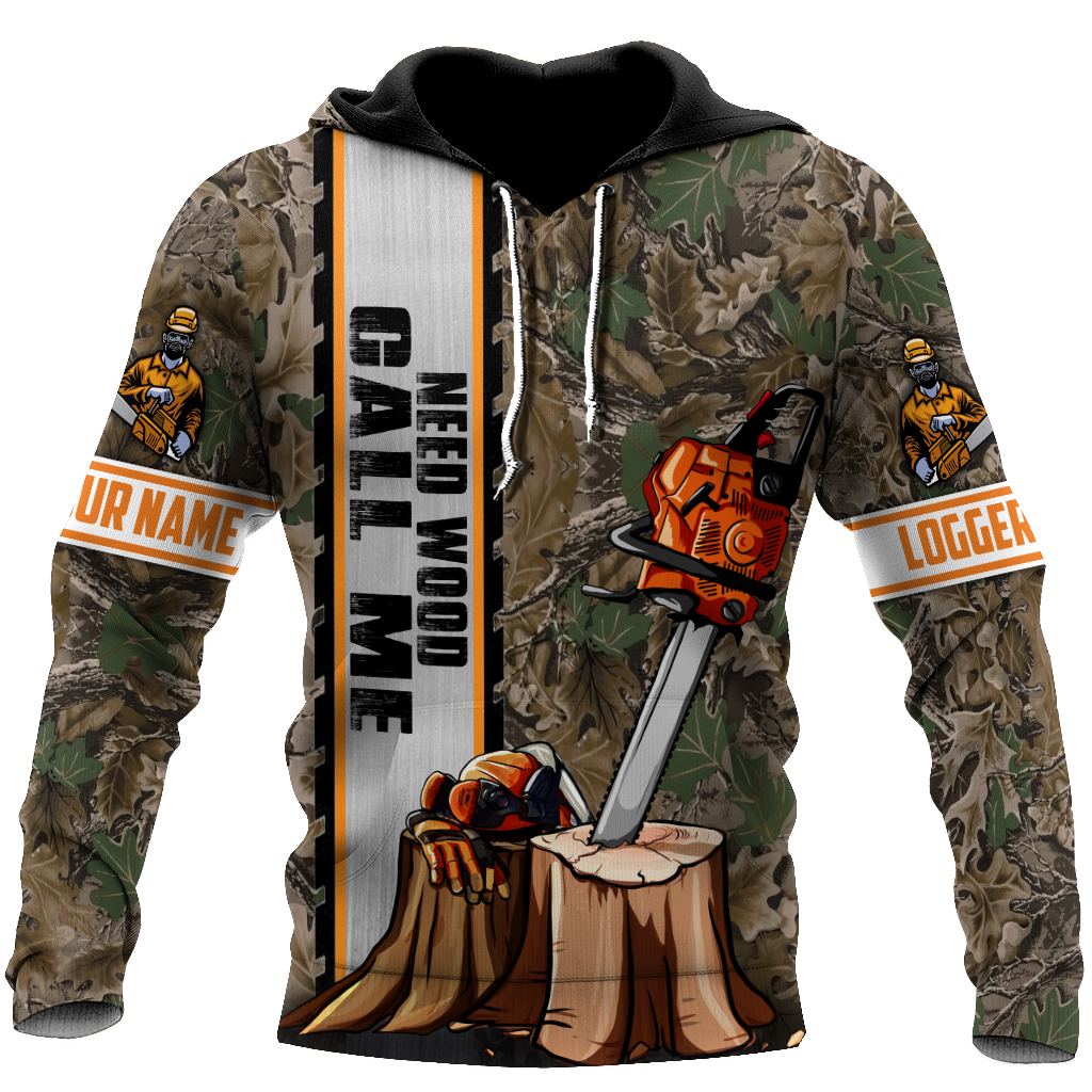 Customize Name Chainsaw 3D All Over Printed Unisex Shirts Need Wood Call Me