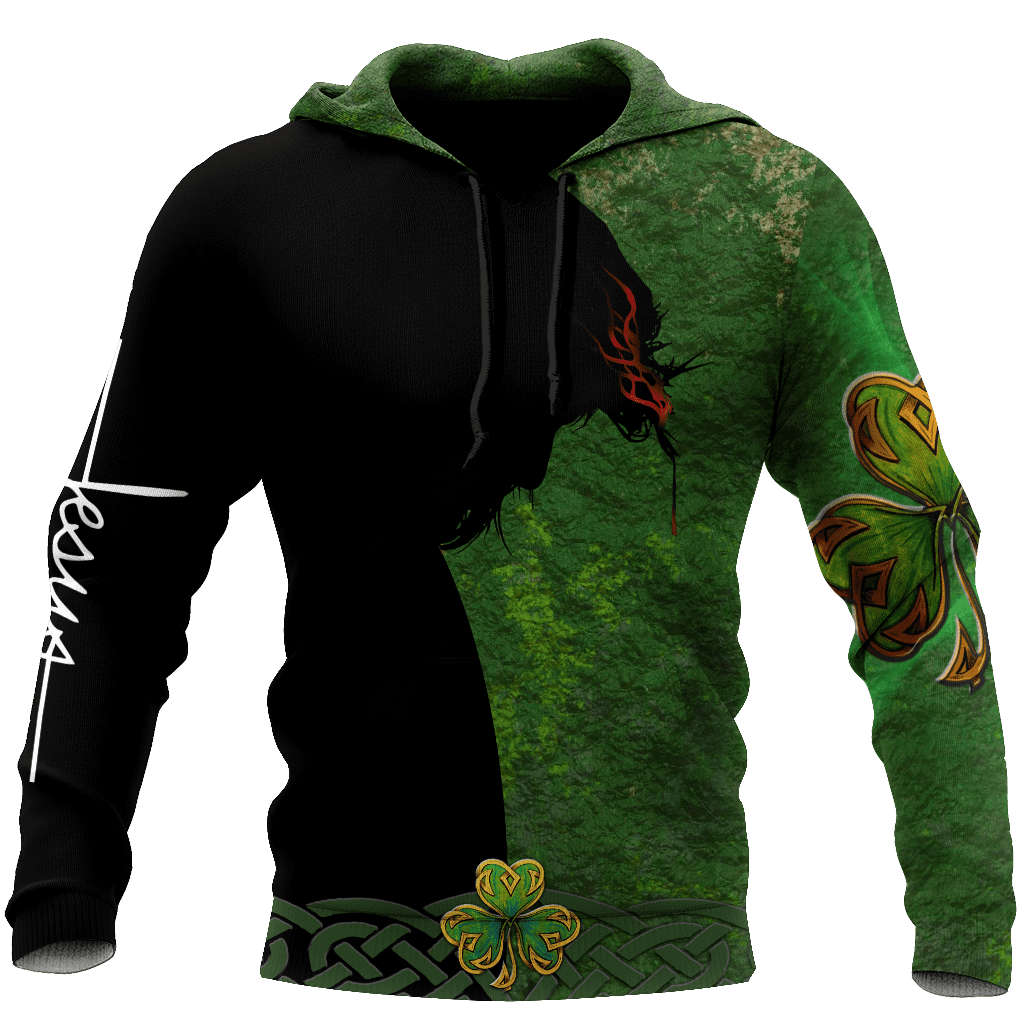 Jesus Irish Saint Patrick Day 3D All Over Printed Unisex Shirt
