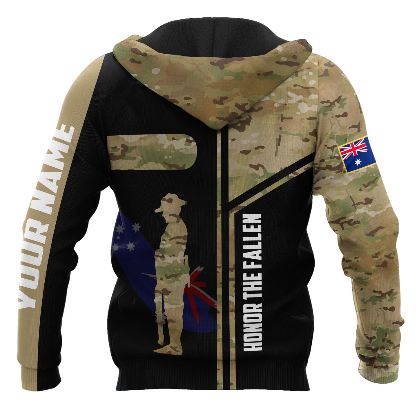 Tmarc Tee Custom name Australia Army Camo 3D Design print shirts ver.1