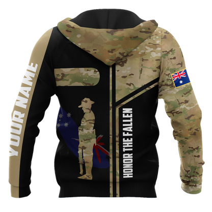 Tmarc Tee Custom name Australia Army Camo 3D Design print shirts ver.1