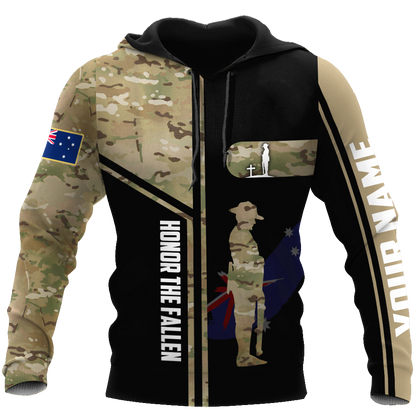 Tmarc Tee Custom name Australia Army Camo 3D Design print shirts ver.1