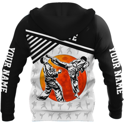 Customize Name Karate Hoodie For Men And Women MH08032103