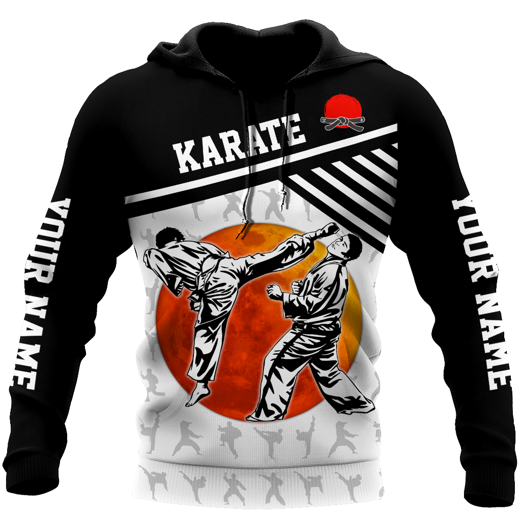 Customize Name Karate Hoodie For Men And Women MH08032103