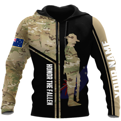 Tmarc Tee Custom name Australia Army Camo 3D Design print shirts ver.2