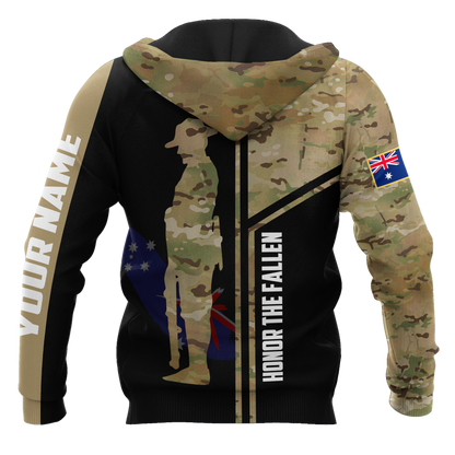 Tmarc Tee Custom name Australia Army Camo 3D Design print shirts ver.2