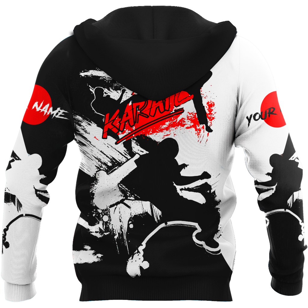 Customize Name KarateHoodie For Men And Women MH08032105