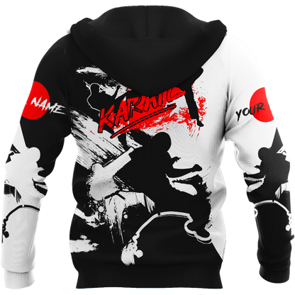 Customize Name KarateHoodie For Men And Women MH08032105
