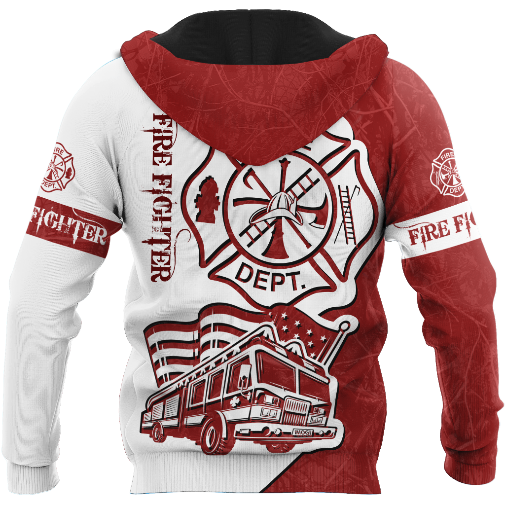 Customize Name Firefighter Hoodie For Men And Women