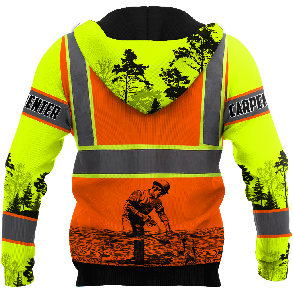 Personalized Name Carpenter 3D All Over Printed Unisex Shirts Safety
