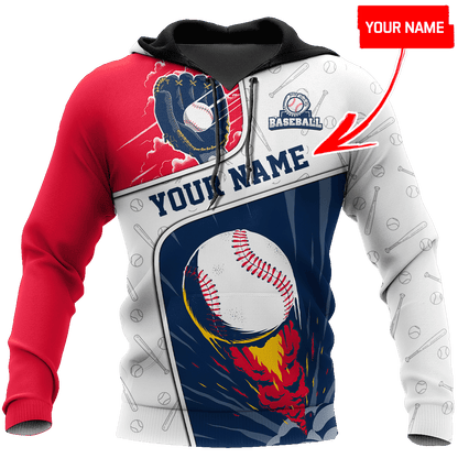 Customize Name Baseball Hoodie For Men And Women