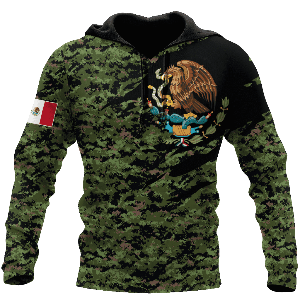 Mexico Coat Of Arms 3D All Over Printed Hoodie