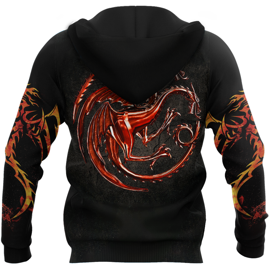 Premium Unisex All Over Printed Red Dragon Tatoo Shirts MEI