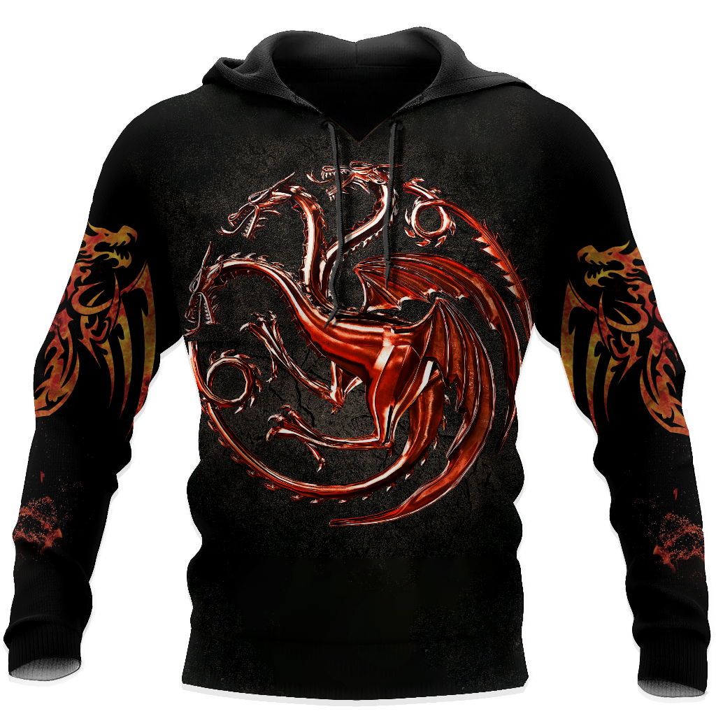 Premium Unisex All Over Printed Red Dragon Tatoo Shirts MEI