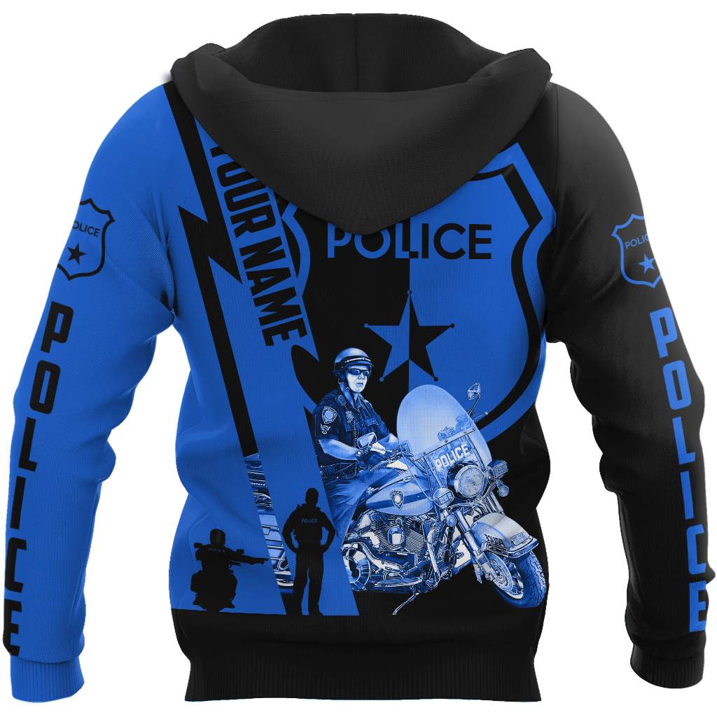Customize Name Police 3D All Over Printed Unisex Shirts Thin Blue Line
