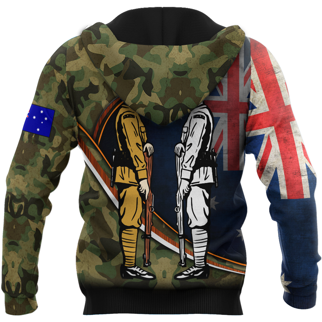 Tmarc Tee Remembrance Soldiers camo Australia and Kiwi 3D print shirts