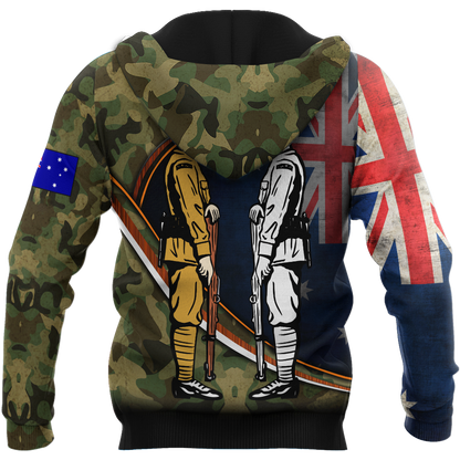 Tmarc Tee Remembrance Soldiers camo Australia and Kiwi 3D print shirts