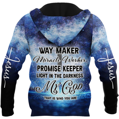 Premium Unisex Hoodie 3D All Over Printed Easter Day Christian Jesus No42 ML