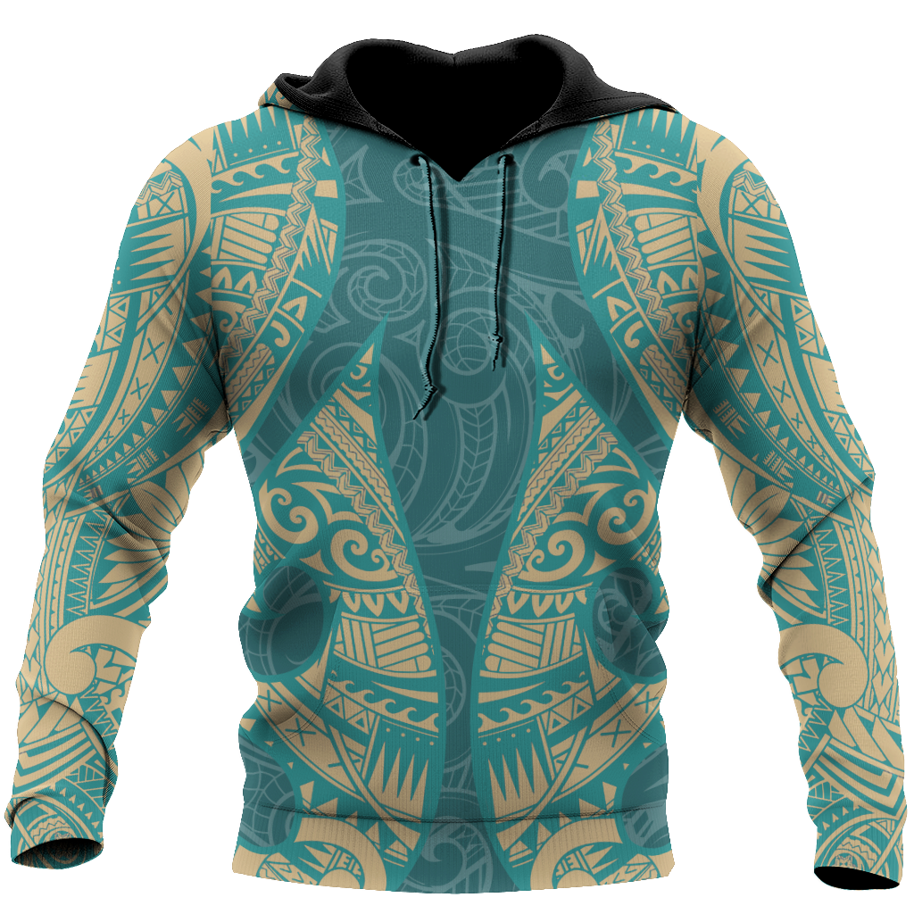 New Zealand Maori Tattoo 3D All Over Printed Unisex Shirts
