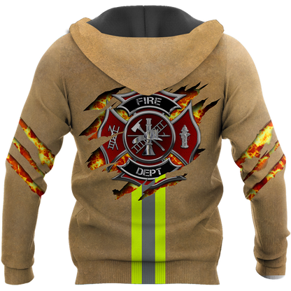 Customize Name Firefighter Hoodie Shirts For Men And Women