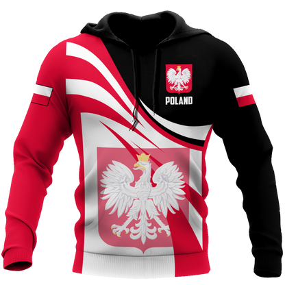 Personalized Polska 3D All Over Printed Unisex Hoodie