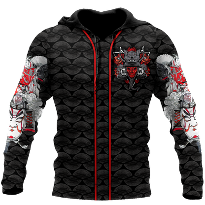 Samurai 3D All Over Printed Unisex Shirts