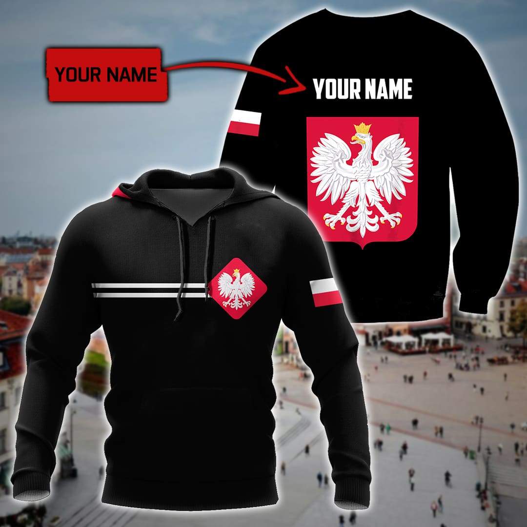 Personalized Polska 3D All Over Printed Unisex Hoodie