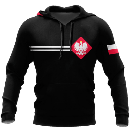 Personalized Polska 3D All Over Printed Unisex Hoodie