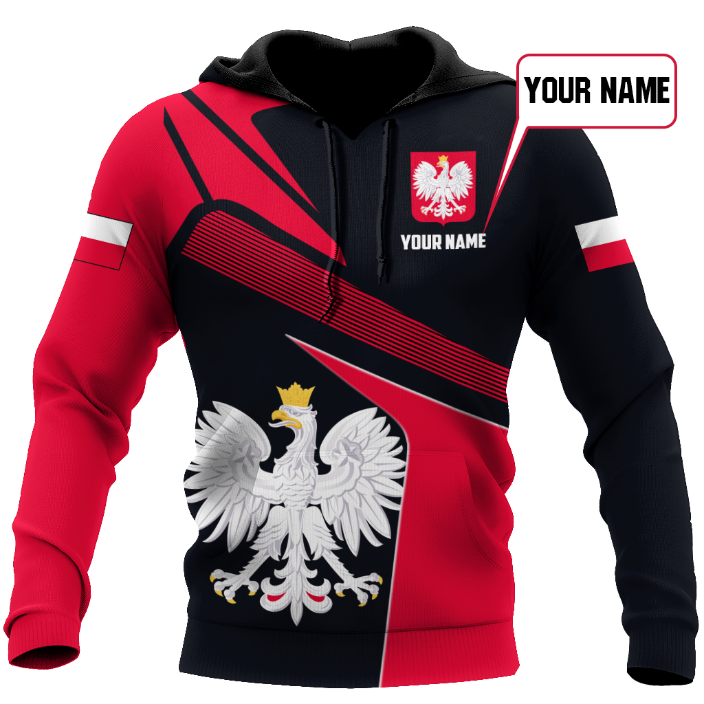 Personalized Polska 3D All Over Printed Unisex Hoodie