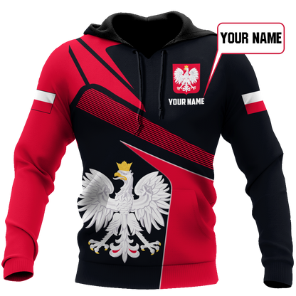 Personalized Polska 3D All Over Printed Unisex Hoodie