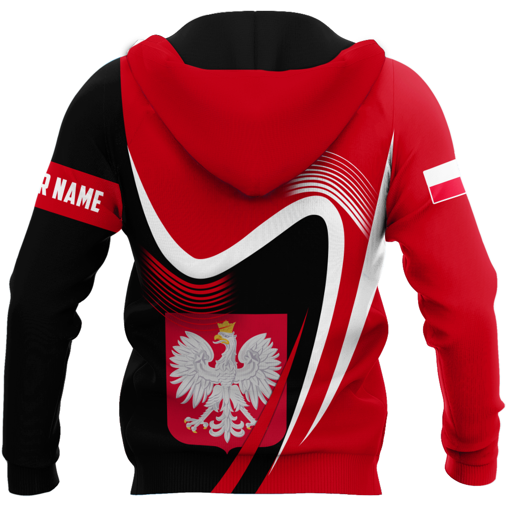 Personalized Polska 3D All Over Printed Unisex Hoodie